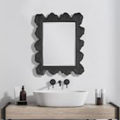 Uttermost Sea Coral 28" W x 34-1/4" H Rectangular Framed Accent Mirror Coral Black