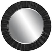 Uttermost Caribou 41" Diameter Circular Framed Accent Mirror Dark Espresso