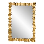 Uttermost Lev 34" W x 49" H Rectangular Framed Accent Mirror Antique Gold