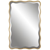 Uttermost Aneta 23" W x 35" H Rectangular Framed Accent Mirror Aged Gold