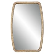 Uttermost Tiki 21-3/8" W x 33-3/4" H Rectangular Framed Accent Mirror Beige