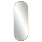 Uttermost Varina 21-7/8" W x 59-3/4" H Oval Framed Full Length Mirror Antique Gold Leaf