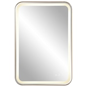 Uttermost Crofton 22" W x 32" H Rectangular Framed Accent Mirror Brushed Brass