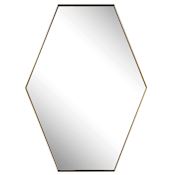 Uttermost Ankara 25" W x 34" H Geometric Framed Accent Mirror Brushed Brass