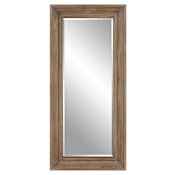 Uttermost Missoula 32" W x 70" H Rectangular Framed Full Length Mirror Light Gray Wash