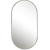 Uttermost Lago 21-1/4" W x 40" H Oval Framed Accent Mirror Antique Golden Bronze