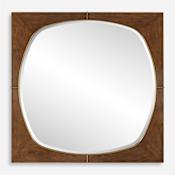 Uttermost Garonne 40" Diameter Circular Framed Accent Mirror Brass