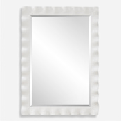 Uttermost Haya 28" W x 40" H Rectangular Framed Accent Mirror White