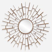 Uttermost Tangled 46" Diameter Circular Framed Accent Mirror Bronze