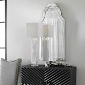 Uttermost Grace Feyock 21" W x 44" H Arched Frameless Accent Mirror Beveled glass