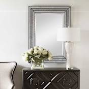 Uttermost 35" W x 47" H Rectangular Framed Bathroom Mirror Burnished Silver