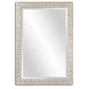 Uttermost Porcius 29" W x 41" H Rectangular Framed Accent Mirror Antiqued Silver