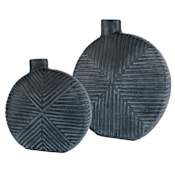 Uttermost Viewpoint 13.5" Wide Table Vase Black