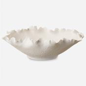 Uttermost Blossom 17" Wide Ceramic Decorative Bowl Off-White