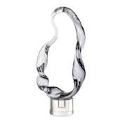 Uttermost Luminous Twist 20" Tall Crystal and Glass Abstract Sculpture Transparent Glass / Crystal