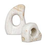 Uttermost Stone Flow 12" Tall Stone Minerals and Rocks Sculpture Set of 2 Palimanan Stone