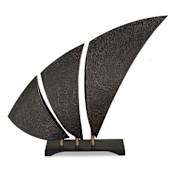 Uttermost Wind Crest 17" Tall Iron Nautical and Ocean Sculpture Dark Bronze