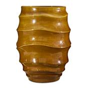 Uttermost Canyon Wave 24" Tall Indoor-Outdoor Earthy Planter Brown