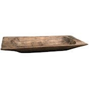 Uttermost Dough Tray 30" Wide Iron and Wood Decorative Tray Driftwood Silver
