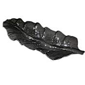 Uttermost Smoked Leaf Glass 16.5" x 43" Decorative Tray Gray Glass