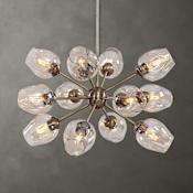 Uttermost Chet 12 Light 33" Wide Sputnik Chandelier Brass