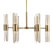 Uttermost Cret 12 Light 31" Wide Chandelier Brass