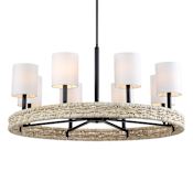 Uttermost Faiyam 8 Light 37" Wide Ring Chandelier Multi-Colored