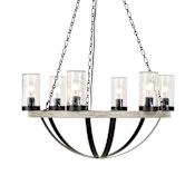 Uttermost Edgecomb 6 Light 30" Wide Chandelier Black