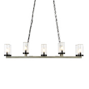 Uttermost Edgecomb 10 Light 15" Wide Chandelier Black