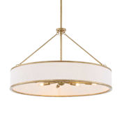 Uttermost Algiers 8 Light 30" Wide Pendant Textured Soft Gold