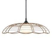 Uttermost Lakeside 30" Wide Pendant Black