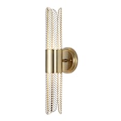 Uttermost Cret 2 Light 19" Tall Wall Sconce Brass