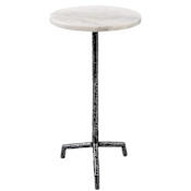Uttermost Puritan 12" Wide Pub Table Black / White