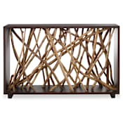 Uttermost 14" Wide Mahogany Wood Console/Sofa Table Brown