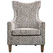 Uttermost Kiango 43" x 31" Arm Chair Stripes