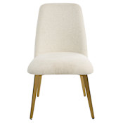 Uttermost Vantage 21" Wide Dining Chair Brushed Brass