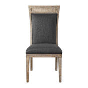 Uttermost Encore 20 Inch Wide Wood Frame Accent Chair with Fabric Upholstery by Matthew Williams Dark Gray / Sandstone