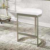 Uttermost Ivanna 18" Wide Counter Stool White