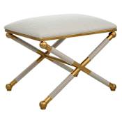 Uttermost Socialite 24" Wide Bench Gold