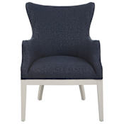Uttermost 26" Wide Plywood Framed Polyester Accent Chair Blue / White