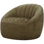 Uttermost Narrows 37" Wide Wood Framed Polyester Accent Chair Moss Green