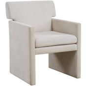 Uttermost Colette 24" Wide Hardwood Framed Polyester Accent Chair Ivory