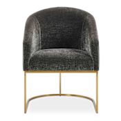 Uttermost Hanni 23" Stainless Steel Polyester Dinner Chair Brass