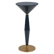 Uttermost Luster 12" Wide Iron Accent Table Navy Blue