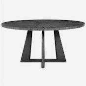 Uttermost Pulsar 60" Diameter Acacia Wood Dining Table Gray