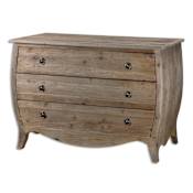 Uttermost Gavorrano Dresser Designed by Jim Parsons Lightly Burnished Reclaimed Pine