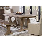 Uttermost Stratford 76" Farmhouse 100% Reclaimed Wood Rustic Dining Table Comedor Grey Wash
