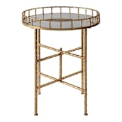 Uttermost Tilly 19.5 Inch Wide Iron End Table Gold Leaf