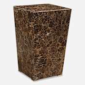 Uttermost Poe 14" Wide Marble Accent Table Brown