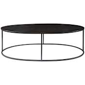 Uttermost Coreene 48"W Oval Modern Industrial Cocktail Coffee Table Aged Black